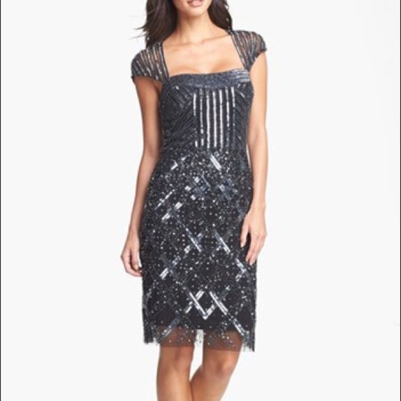 Adrianna Papell Beaded Gown - Picture 8 of 8